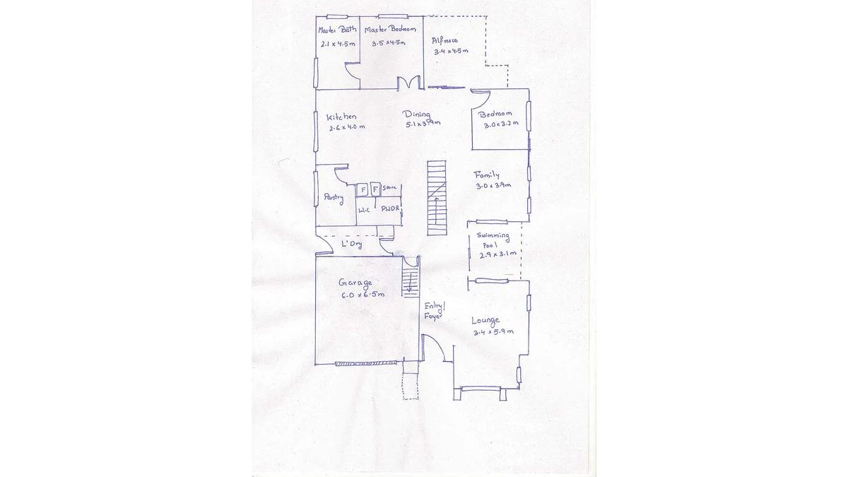 Black and White Floorplan