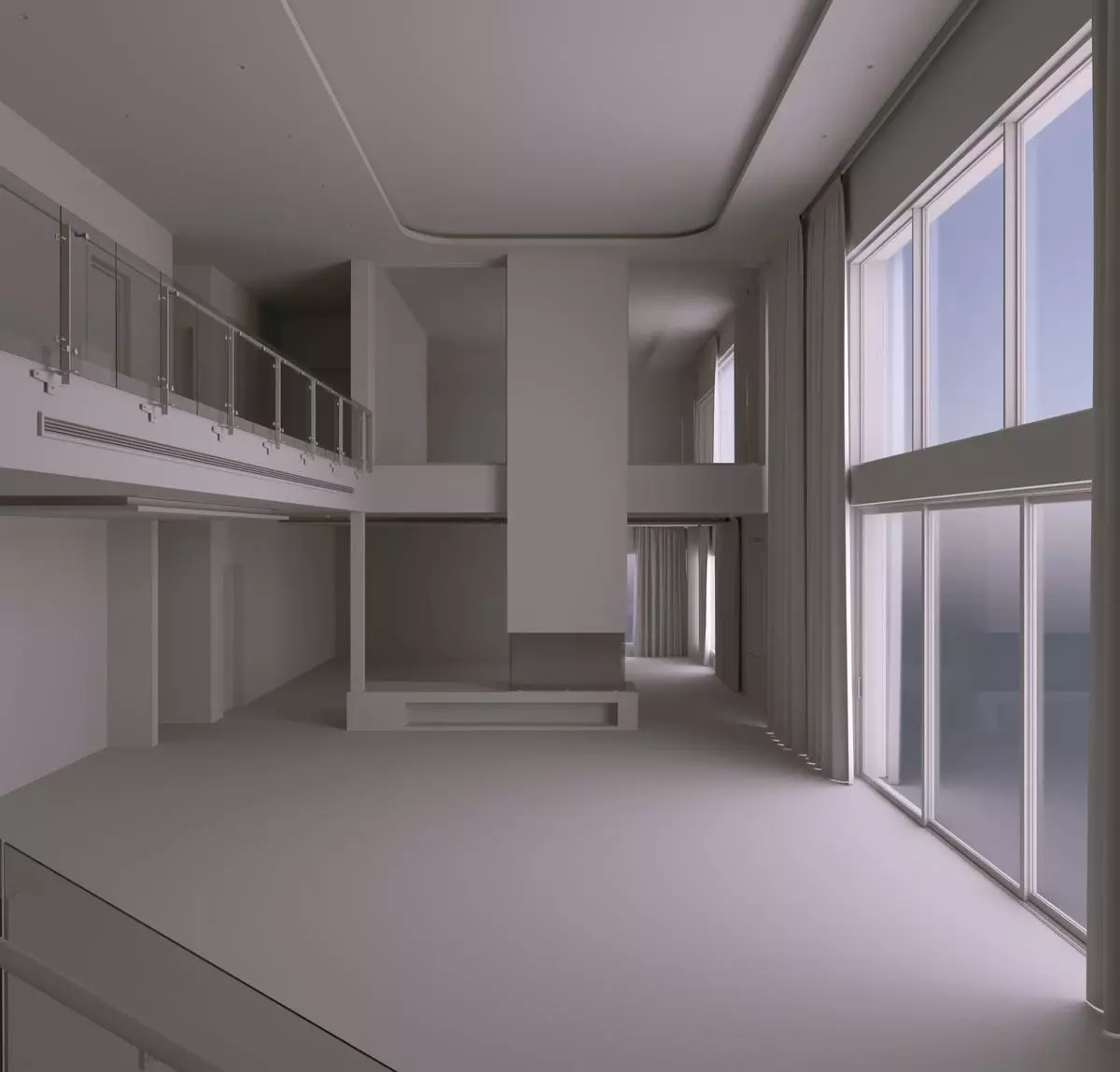 3D Residential Interior rendering	